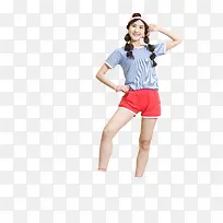 创意摄影运动风格的少女-空若网 创意摄影运动风格的少女-空若网