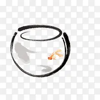 矢量水墨鱼缸-空若网 矢量水墨鱼缸-空若网