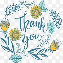 手绘植物雏菊装饰框-空若网 手绘植物雏菊装饰框-空若网