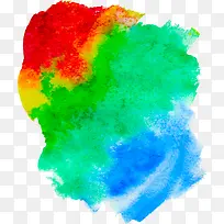 梦幻彩虹水彩背景矢量素材-空若网 梦幻彩虹水彩背景矢量素材-空若网