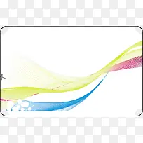 彩色飘带海报素材-空若网 彩色飘带海报素材-空若网