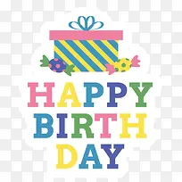 生日快乐标贴矢量素材-空若网 生日快乐标贴矢量素材-空若网