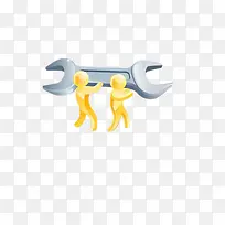 两人抬扳手-空若网 两人抬扳手-空若网