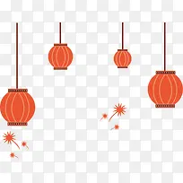 矢量扁平灯笼-空若网 矢量扁平灯笼-空若网