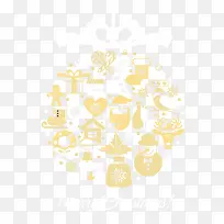 矢量金色圣诞节-空若网 矢量金色圣诞节-空若网