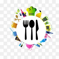 餐具底图图案-空若网 餐具底图图案-空若网