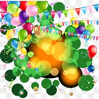 元旦气球矢量素材-空若网 元旦气球矢量素材-空若网