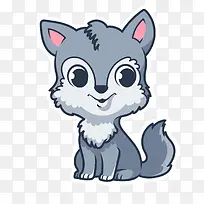 卡通小狼PNG下载-空若网 卡通小狼PNG下载-空若网