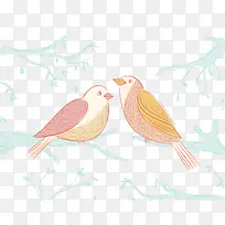 鸟类插画-空若网 鸟类插画-空若网
