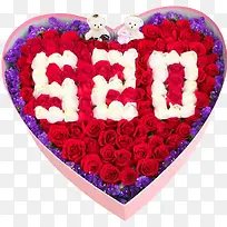 玫瑰花礼盒我爱你-空若网 玫瑰花礼盒我爱你-空若网