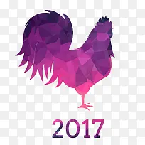 彩色的鸡年插画-空若网 彩色的鸡年插画-空若网