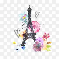 矢量手绘铁塔素材-空若网 矢量手绘铁塔素材-空若网