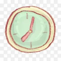 蜡笔画-钟表-空若网 蜡笔画-钟表-空若网