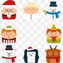可爱圣诞人物形象-空若网 可爱圣诞人物形象-空若网
