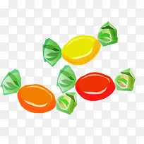 手绘新年糖果素材-空若网 手绘新年糖果素材-空若网