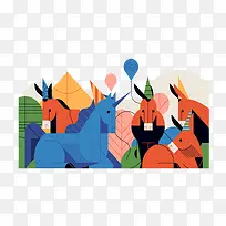 创意插画-空若网 创意插画-空若网