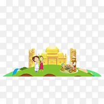 卡通寺庙-空若网 卡通寺庙-空若网