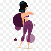 创意紫色性感美女.-空若网 创意紫色性感美女.-空若网