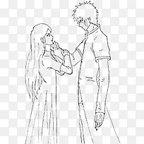 手绘俏皮情侣创意-空若网 手绘俏皮情侣创意-空若网