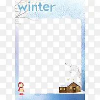 冬季雪花边框-空若网 冬季雪花边框-空若网