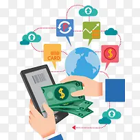 电脑支付的便捷PNG-空若网 电脑支付的便捷PNG-空若网