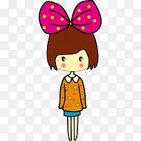 矢量卡通女孩-空若网 矢量卡通女孩-空若网