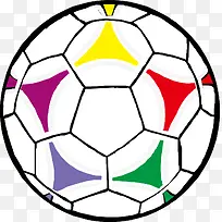 彩色足球矢量-空若网 彩色足球矢量-空若网