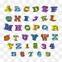 立体字母与数字-空若网 立体字母与数字-空若网