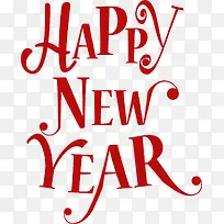 矢量英文新年快乐-空若网 矢量英文新年快乐-空若网