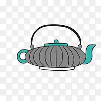 茶壶卡通矢量素材-空若网 茶壶卡通矢量素材-空若网