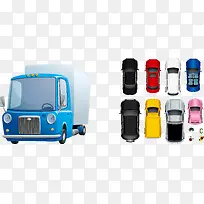 卡通汽车矢量素材-空若网 卡通汽车矢量素材-空若网