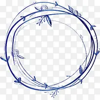 宝石蓝简约风边框矢量-空若网 宝石蓝简约风边框矢量-空若网