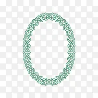 绿色椭圆边框矢量图-空若网 绿色椭圆边框矢量图-空若网