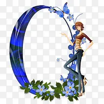 ��ɫ��Բ�߿�-������