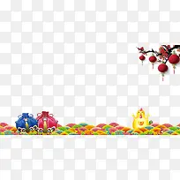 鸡年海报元素-空若网 鸡年海报元素-空若网