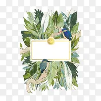 树枝绿叶标签-空若网 树枝绿叶标签-空若网