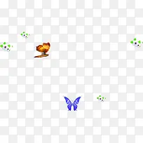 飞舞的蝴蝶水彩春天-空若网 飞舞的蝴蝶水彩春天-空若网