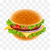卡通版汉堡吧食物-空若网 卡通版汉堡吧食物-空若网