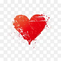 红色手绘爱心装饰-空若网 红色手绘爱心装饰-空若网