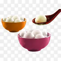 多彩碗装汤圆素材-空若网 多彩碗装汤圆素材-空若网
