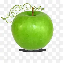 3d立体青苹果-空若网 3d立体青苹果-空若网