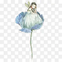 小清新插画小姑娘插画-空若网 小清新插画小姑娘插画-空若网