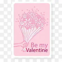 彩绘情人节卡片矢量素材-空若网 彩绘情人节卡片矢量素材-空若网