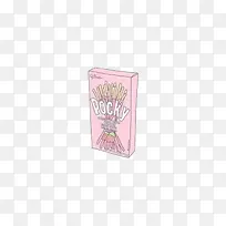 手绘卡通可爱零食POCKY-空若网 手绘卡通可爱零食POCKY-空若网