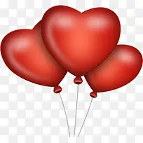 红色爱心气球图片-空若网 红色爱心气球图片-空若网
