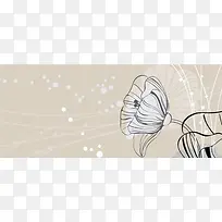 手绘花朵淘宝淡雅温馨海报背景图片-空若网 手绘花朵淘宝淡雅温馨海报背景图片-空若网