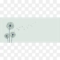 淘宝淡雅蒲公英促销海报背景图片-空若网 淘宝淡雅蒲公英促销海报背景图片-空若网