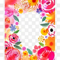 水彩装饰花卉素材-空若网 水彩装饰花卉素材-空若网