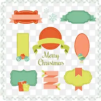 8款彩色节日空白标签矢量素材-空若网 8款彩色节日空白标签矢量素材-空若网