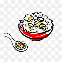 手绘中国传统食物矢量图-空若网 手绘中国传统食物矢量图-空若网